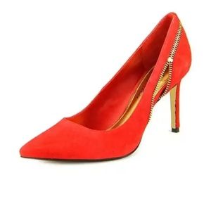 RED Women Pointed Toe Suede SEXY Heels